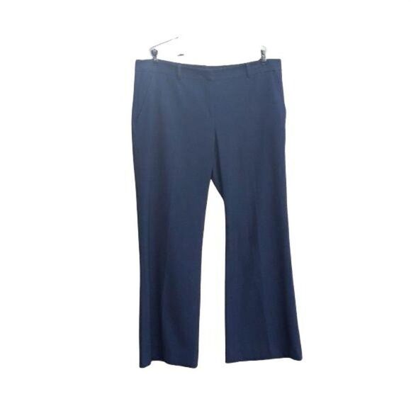 Calvin Klein Pants Trousers High-rise Bootcut Stretch Charcoal Gray Sz 14 - Picture 1 of 8